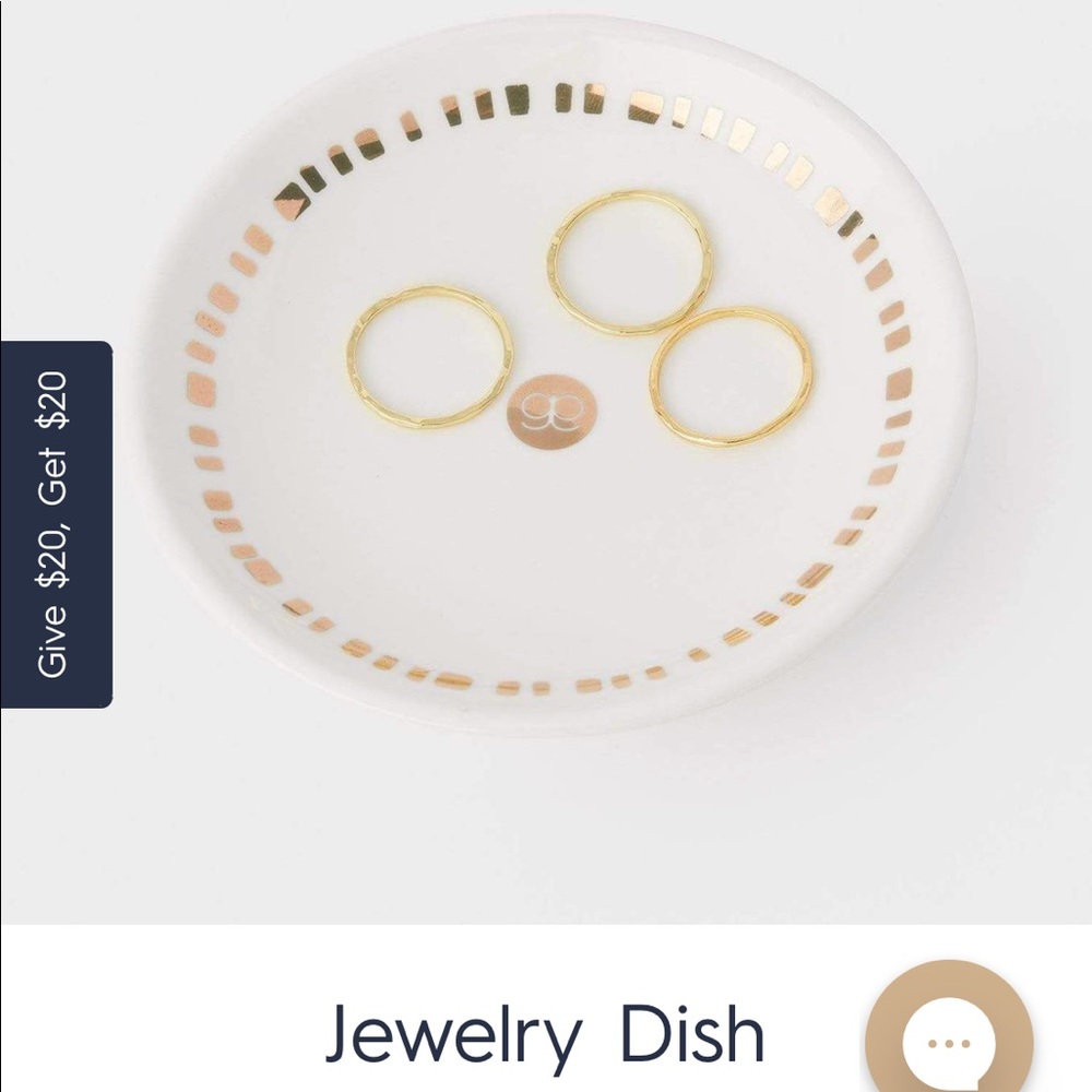 Gorjana jewelry dish NWOT